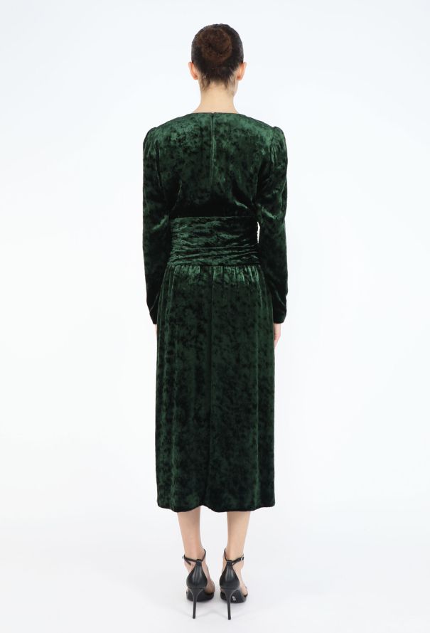 Dior Haute Couture Fall 1984 Velvet Empire Dress - 5