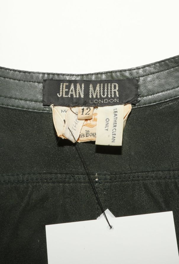 Jean Muir Belted Leather Dress, 1970s - 6