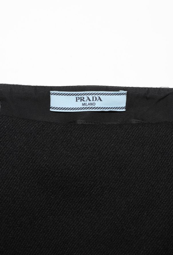 Prada F/W 2022 Embellished Net Charmeuse Skirt - 7