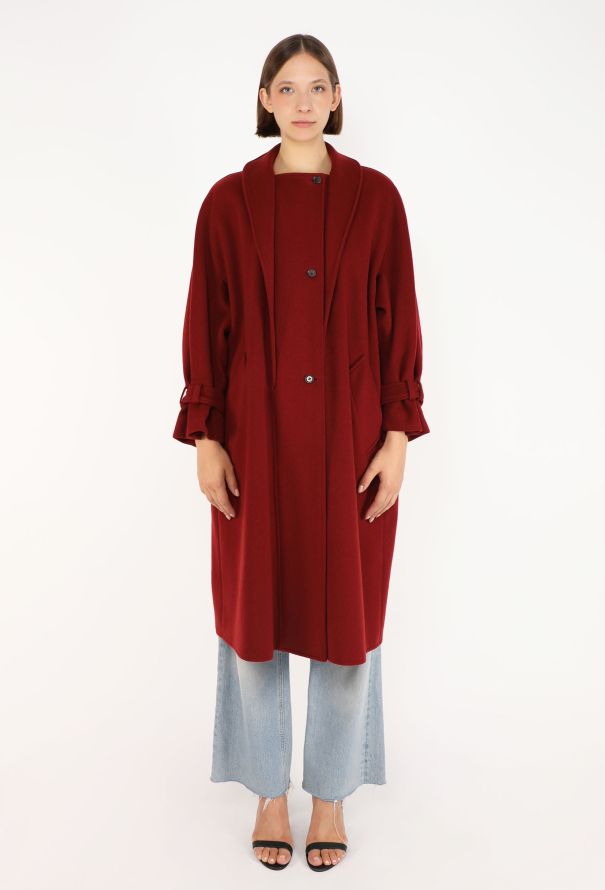 Anne-Marie Beretta Felted Shawl Coat, 1980s - 1