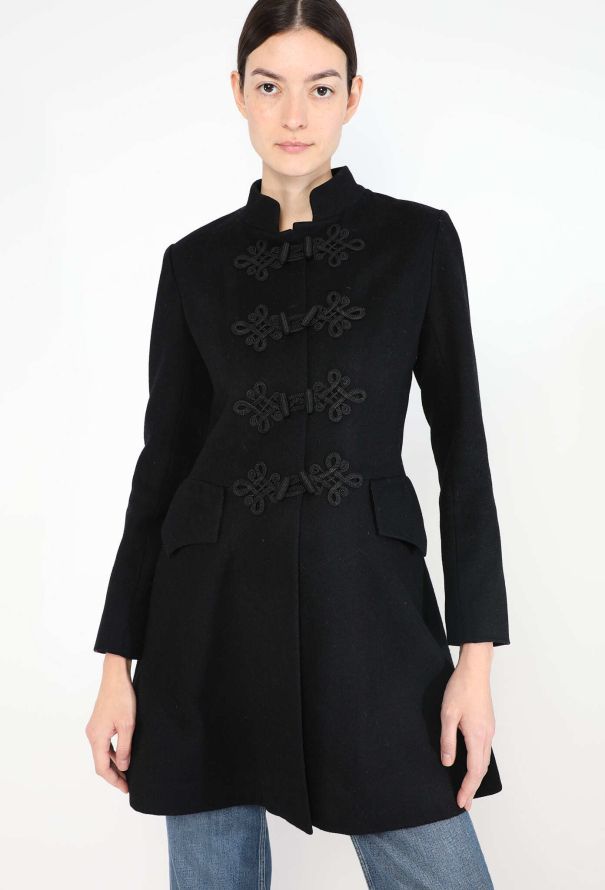 Saint Laurent Late '60s Passementerie Toggle Coat - 1