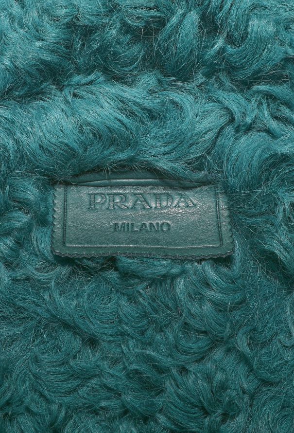 Prada 2014 Bouclé Shearling Trim Coat - 7