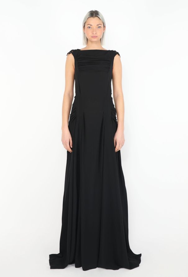 Nina Ricci Lace Trim Open-Back Gown - 2