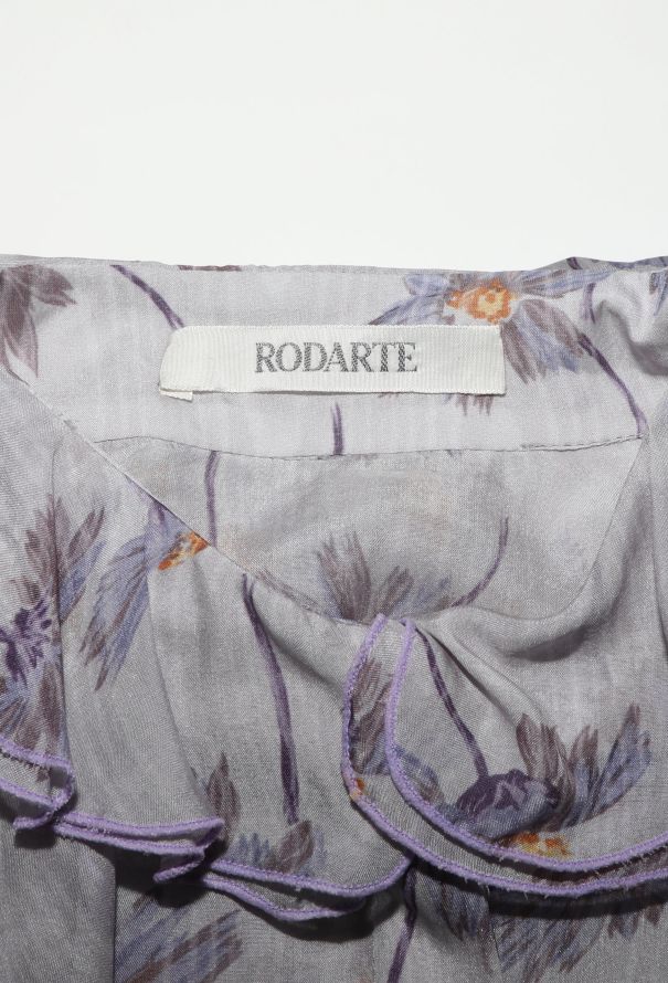 Rodarte S/S 2017 Ruffled Silk Blouse - 7