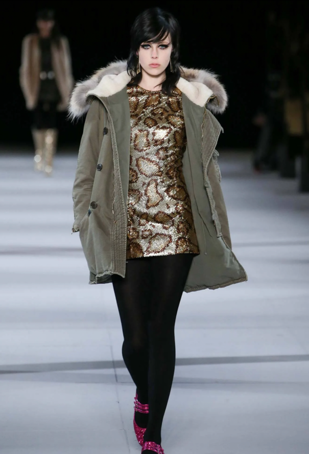 Saint Laurent F/W 2014 Fur Trim Shearling Parka - 2