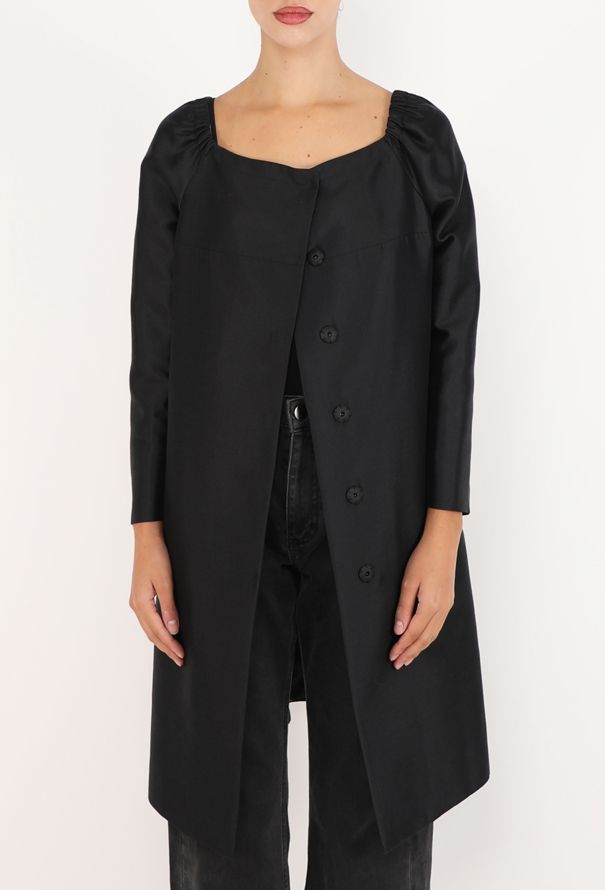 Prada Silk Faille Cutaway Coat, 2006 - 5