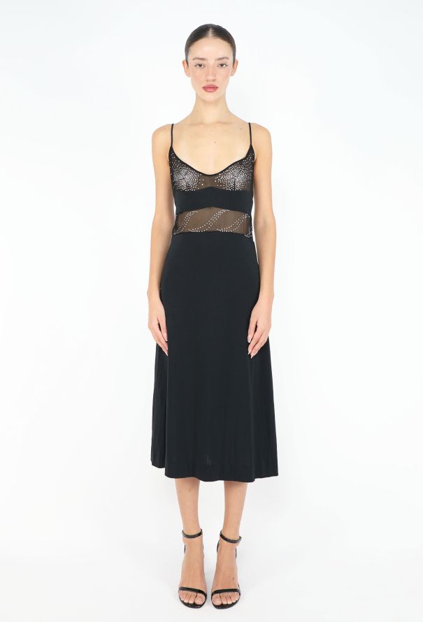 Azzaro '70s Embellished Slip Dress - 1