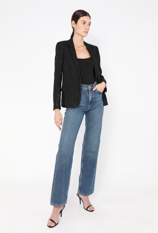 Saint Laurent 2018 Sequin Embroidered Blazer - 5