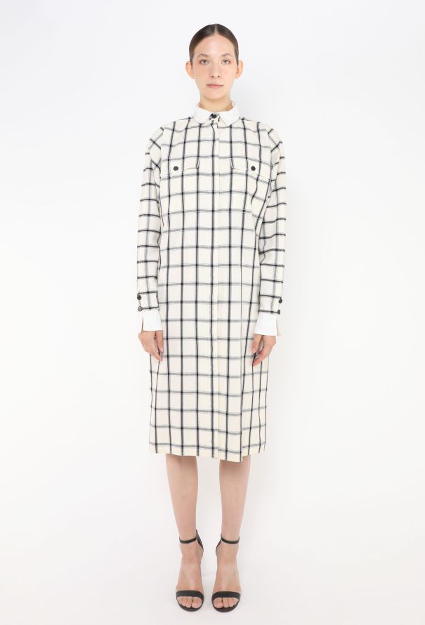 Gucci Vintage Belted Plaid Dress - 4