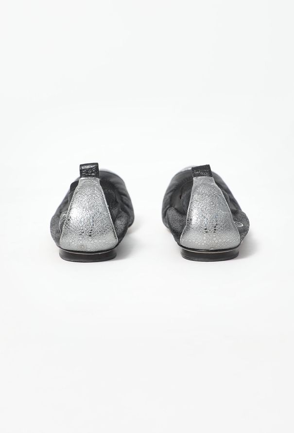 Chanel 2008 Metallic Trim 'CC' Ballerinas - 5