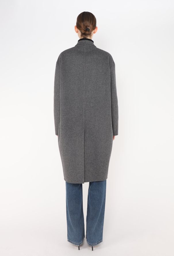 Céline Felted Wool Cocoon Coat - 5