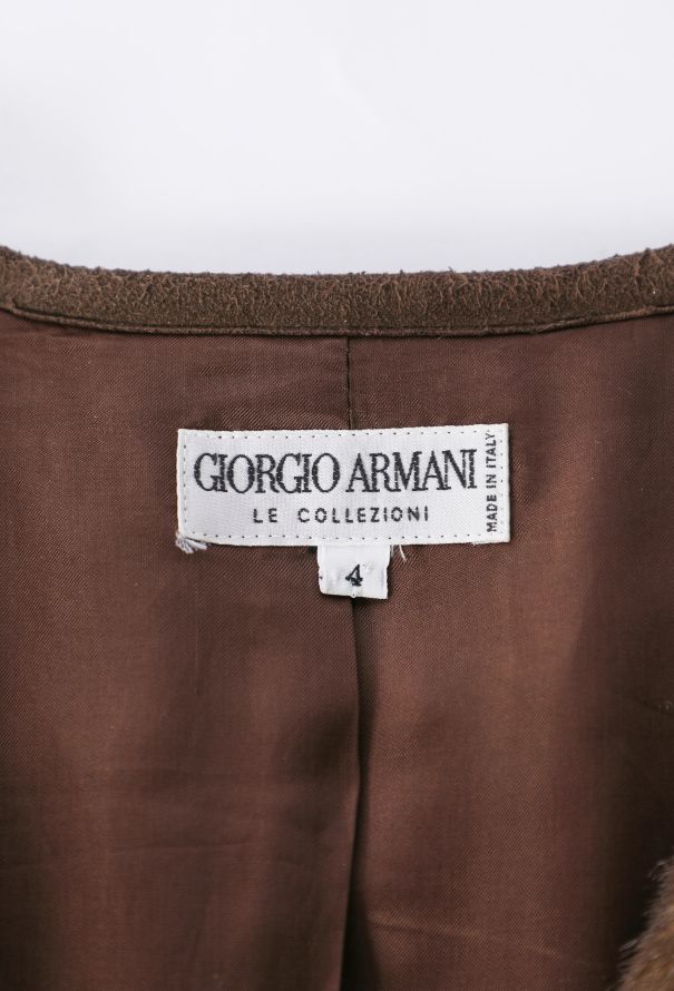 Giorgio Armani Faux Fur Coat, 1990s - 7