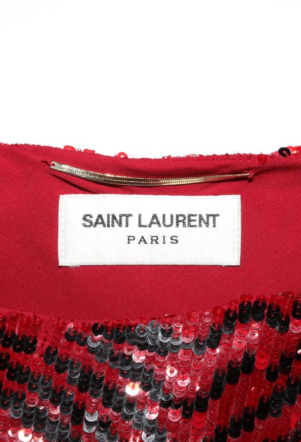 Saint Laurent Iconic S/S 2014 Sequin Bow Dress - 6