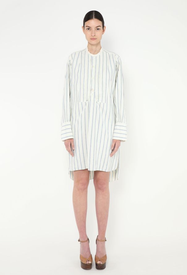 Oversized Striped Cotton Tunic - 3 Oversized Striped Cotton Tunic - 3