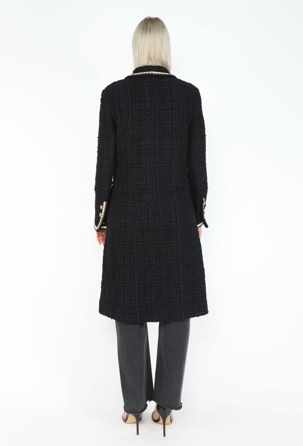 Chanel Pre-Fall 2021 Tweed Lamé Trim Coat - 7