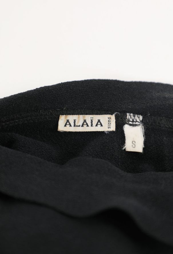 Alaïa S/S 1989 Collared Jersey Bodysuit - 6 Alaïa S/S 1989 Collared Jersey Bodysuit - 6