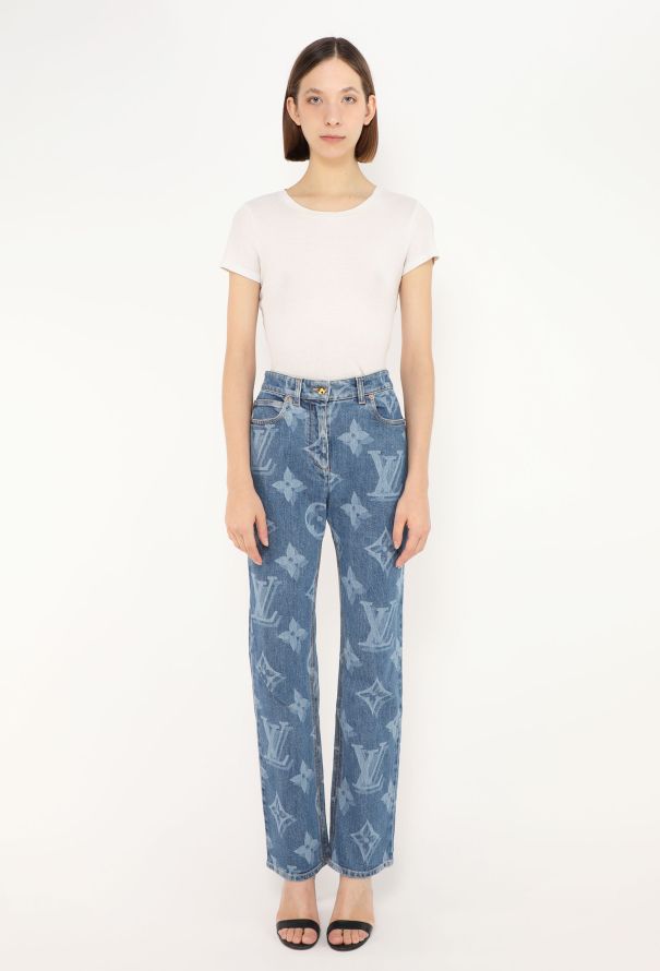 Louis Vuitton 2024 Blur Monogram Denim Jeans - 1