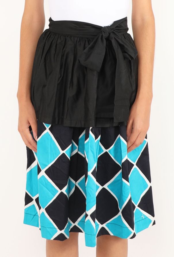 Saint Laurent Harlequin Cotton Skirt, Spring 1983 - 3