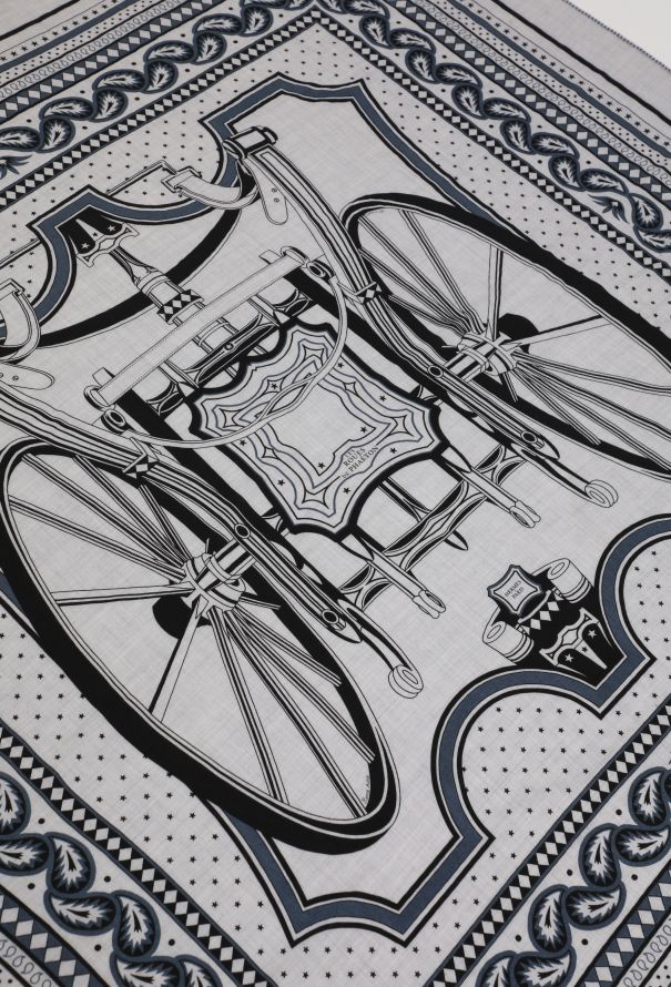 Hermès 2025 'Les Roues de Phaéton' Cashmere Shawl 140cm - 4
