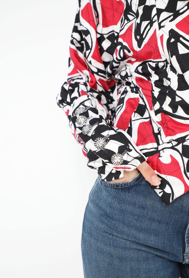Chanel Resort 2023 Harlequin Silk Jacket - 6