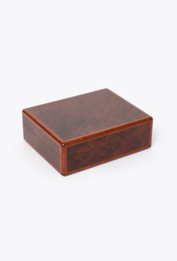 Hermès Vintage Burl Wood Cigarette Box - 3