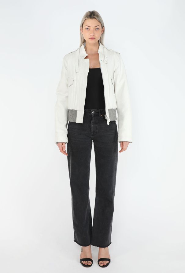 Balenciaga Collector F/W 2004 Leather Bomber Jacket - 4