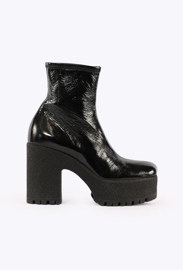 Miu Miu Patent Leather Platform Boots, 2021 - 1
