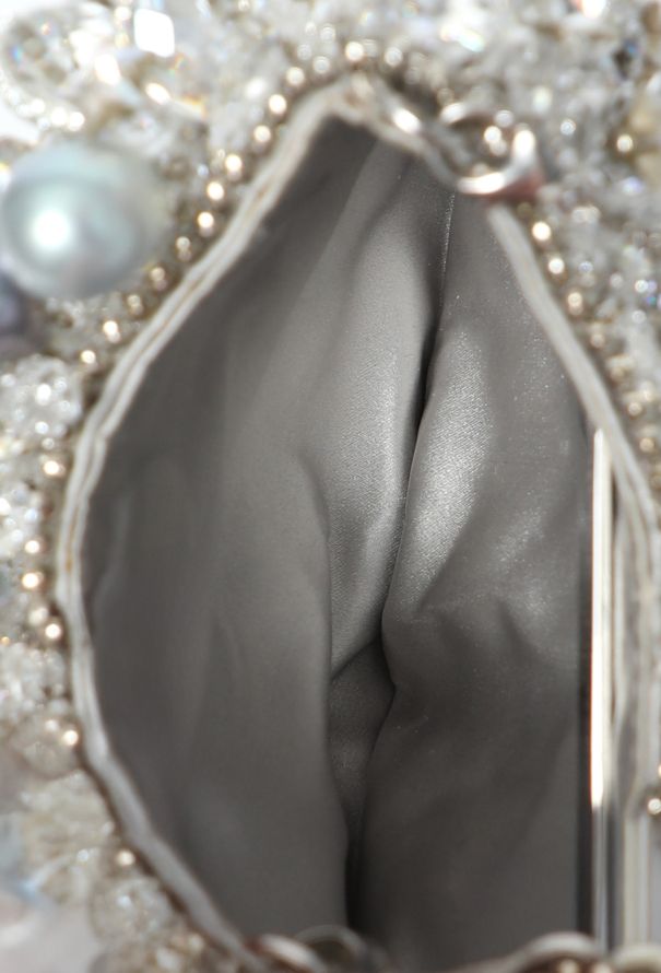 2000s Daniel Swarovski Crystal Evening Chain Clutch - 12