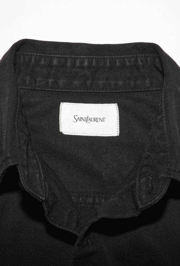 Saint Laurent 2024 Washed Denim Overshirt - 4