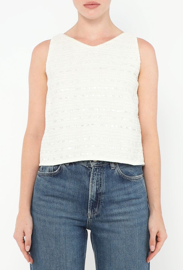 Chanel 2000 Sequin Tweed Jacket & Top - 4