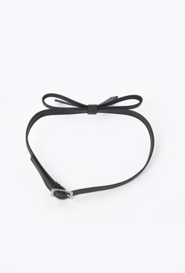 Saint Laurent Leather Bow Choker, S/S 2001 - 4