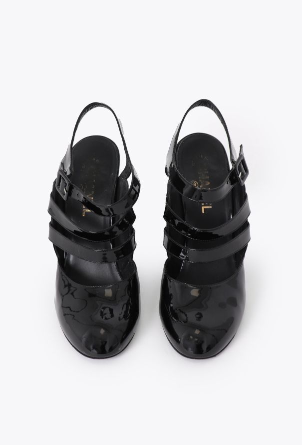 Chanel 2007 Patent Leather Quilted Heels - 4 Chanel 2007 Patent Leather Quilted Heels - 4