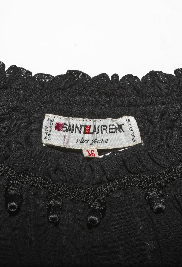 Saint Laurent S/S 1977 Chantilly Carmen Blouse - 7