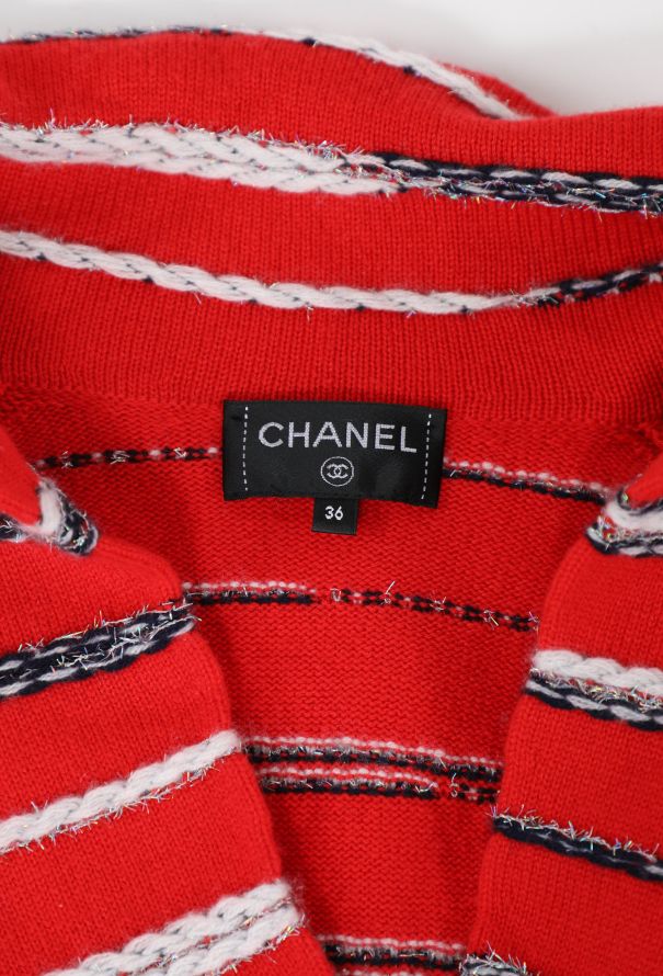 Chanel S/S 2020 Cashmere Striped Cardigan - 7