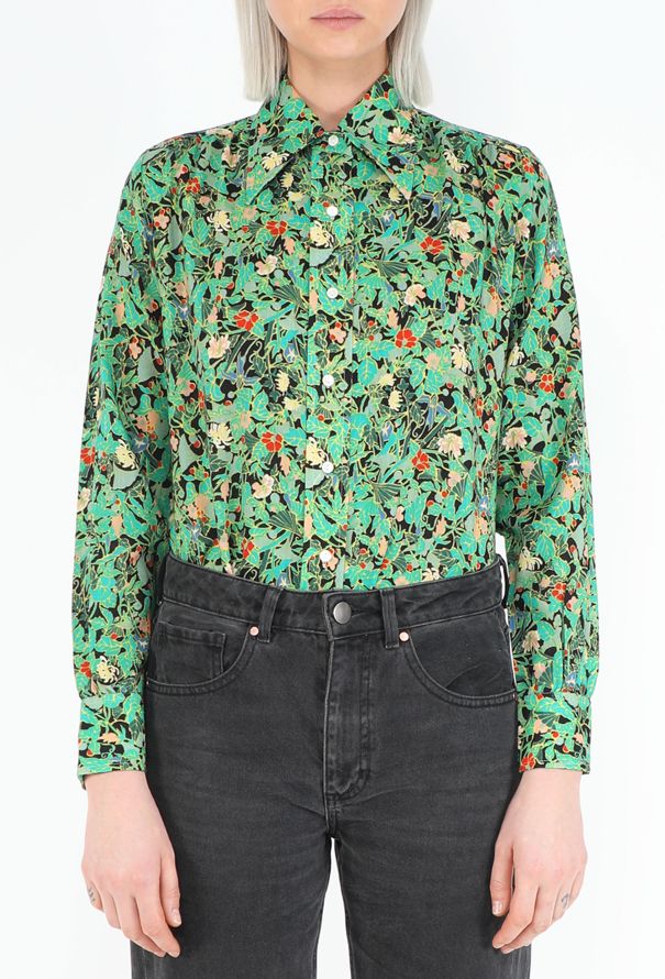 Saint Laurent '70s Floral Printed Shirt - 3