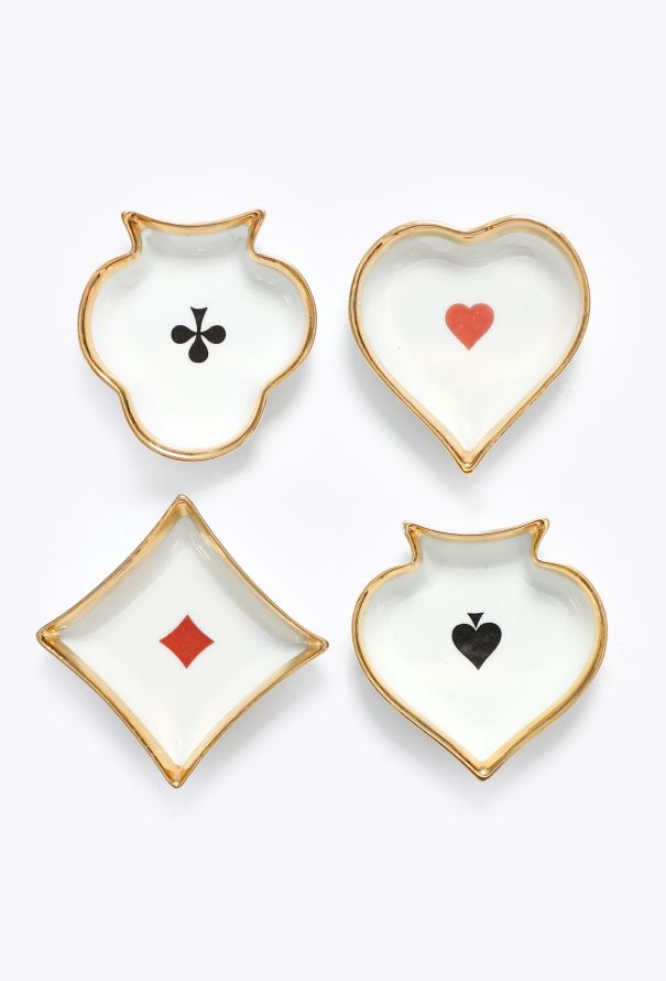 Vintage Objects & Decor 1960s Limoges Poker Vide-Poche Set - 1 Vintage Objects & Decor 1960s Limoges Poker Vide-Poche Set - 1