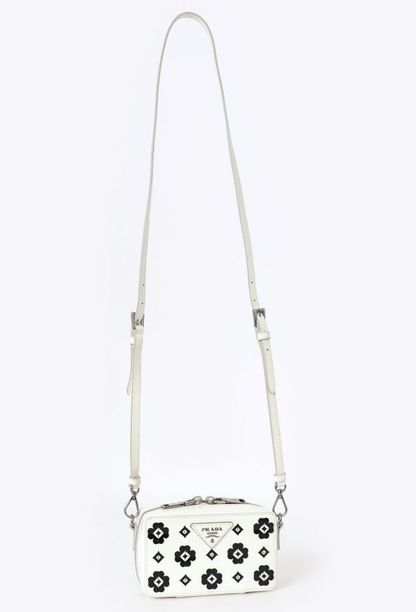 Prada Spazzolato Flowers Camera Bag - 2