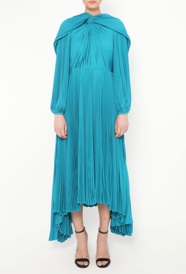 Balenciaga S/S 2022 Asymmetrical Pleated Dress - 5 Balenciaga S/S 2022 Asymmetrical Pleated Dress - 5