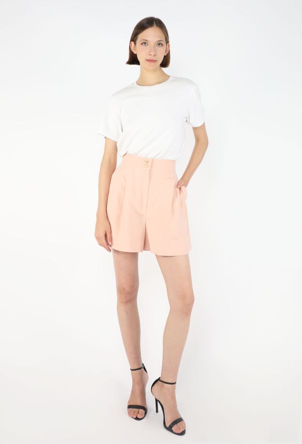 Chanel High-Waisted Linen Shorts, 1990 - 1