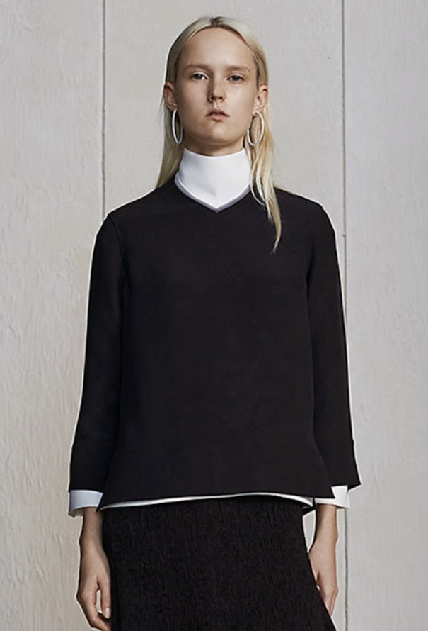 Céline Mock-Neck Blouse, Pre-Fall 2014 - 2