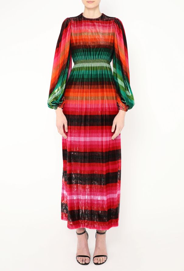 Valentino S/S 2019 Iridescent Velvet Dress - 3 Valentino S/S 2019 Iridescent Velvet Dress - 3