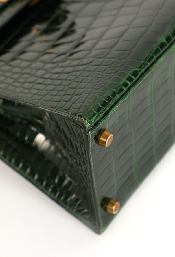 Hermès Vert Émeraude Alligator Kelly Sellier 28, 1992 - 11