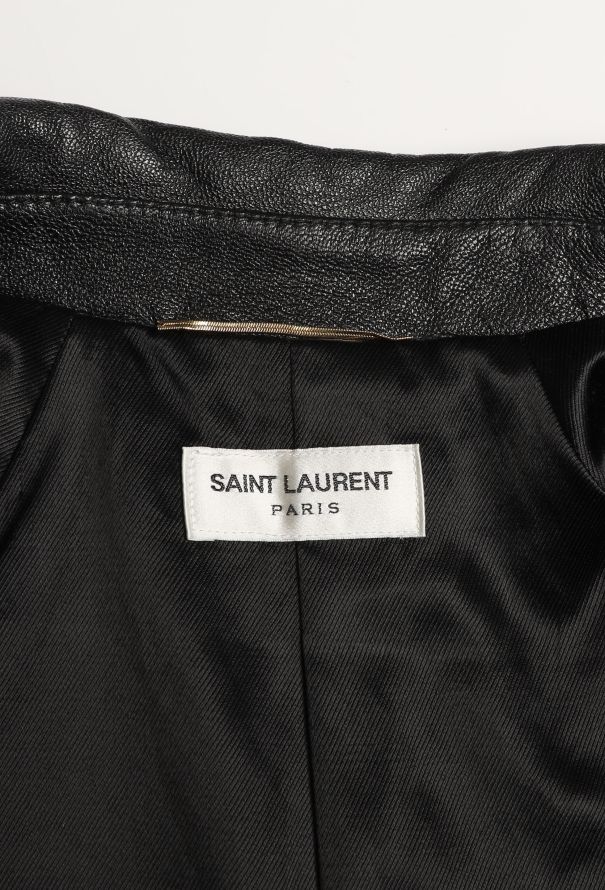 Saint Laurent Classic Leather Zip Jacket - 6 Saint Laurent Classic Leather Zip Jacket - 6