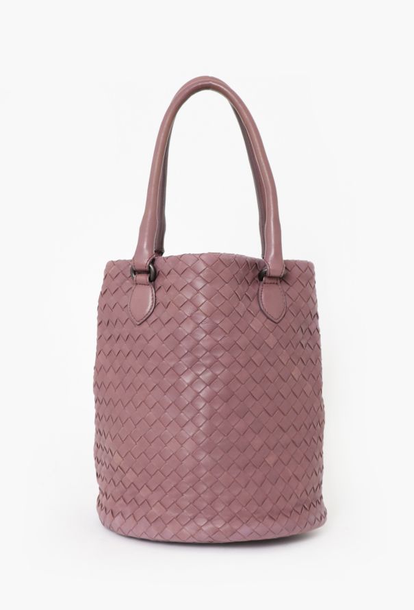 Bottega Veneta Purple Intrecciato Bucket Bag - 1