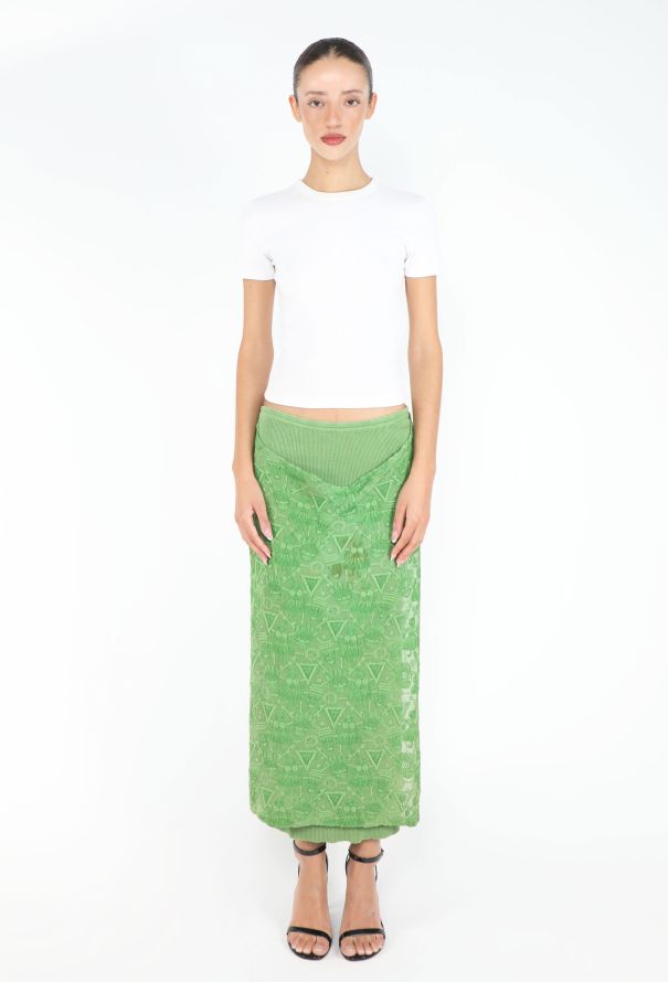 Jean Paul Gaultier F/W 1985 Embroidered Knit Skirt - 1