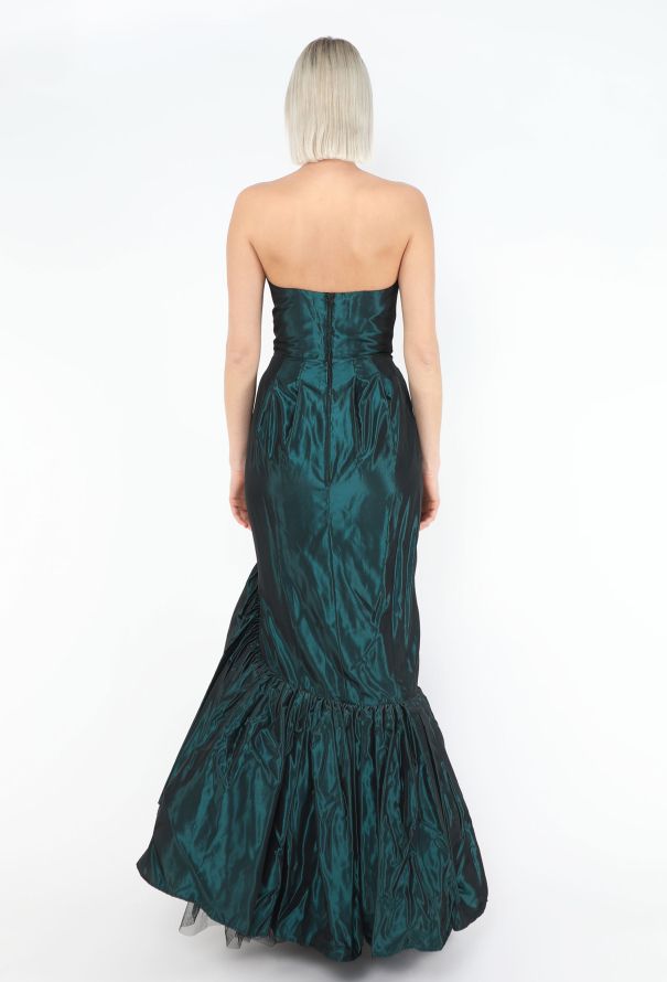 Antony Price 1985 Silk Fluted Gown - 6