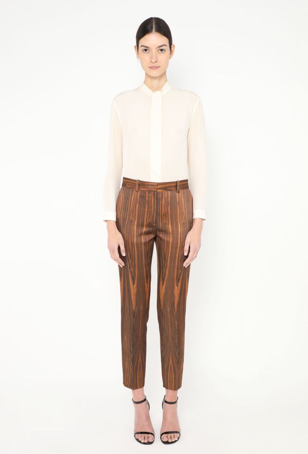 Céline F/W 2011 Mahogany Silk Pants - 1