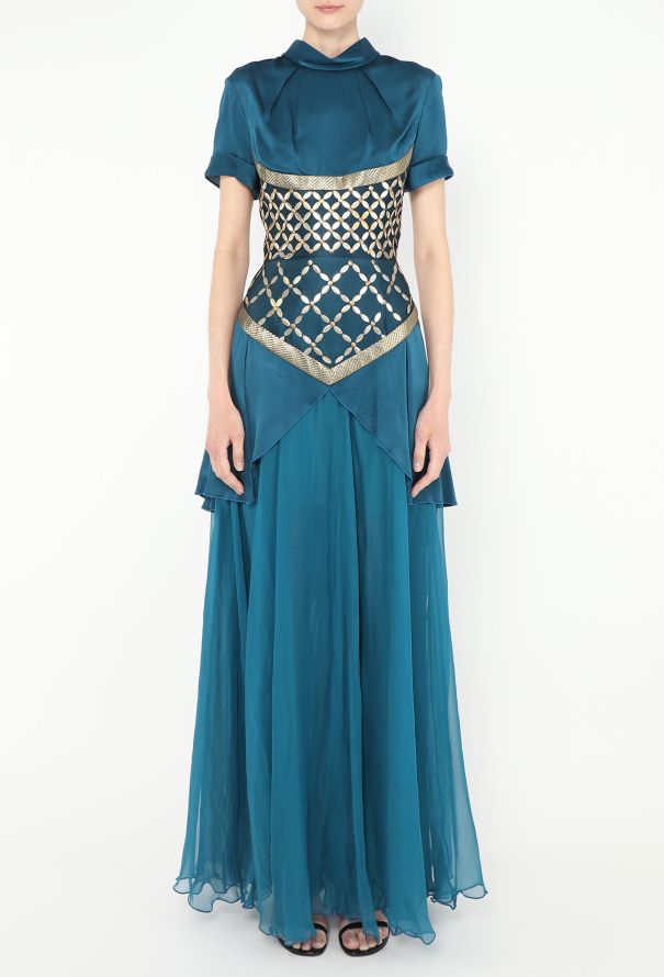 Rodarte S/S 2013 Chiffon Basque Gown - 4