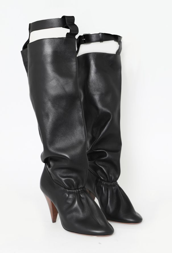 Céline Resort 2017 Ruched Leather Boots - 4 Céline Resort 2017 Ruched Leather Boots - 4