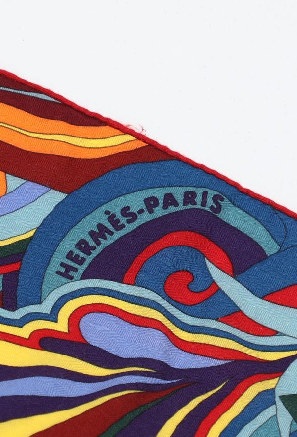 Hermès 2019 'Faubourg Rainbow' Cashmere 140cm Shawl - 5